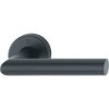 HOPPE poloviční sada klik AMSTERDAM kulatá, čtyřhran 8/62 mm, nerez, černá