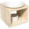 Atmosphera aroma lampa porcelán 9,5 cm drevo bielá