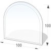 Lienbacher sklo pod kachle poloblúk 100x100 cm