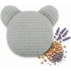 BocioLand Termofor TEDDY nahrievací vankúšik s čerešňovými kôstkami a levanduľou Sivý