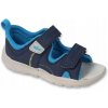 Befado detské sandále z ekologickej kože, modré veľkosť 25