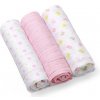 BabyOno Plienky mušelínové Super soft 3ks ružové