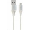 Gembird CC-USB2B-AMmBM-1M-BW2 USB 2.0 AM na MicroUSB (AM/BM), 1m, bílo-stříbrný