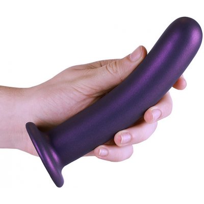 Ouch! Smooth Silicone G-Spot Dildo 7"/17 cm Purple