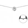 Olivie Choker retiazka strieborná ruže 2723