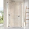 RAVAK CHROME CRV1 80cm dvere do kombinácie / sprchový kút rohový, sklo číre - satin