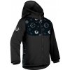 Unuo Unuo, Detská softshellová bunda s fleecom Basic, Čierna, Planéty Veľkosť: 98/104