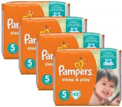 Pampers Sleep&Play 5 4 x 42 ks