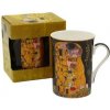 Home Elements Porcelánový hrnček Klimt Bozk čierny 300 ml