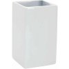 Spirella Pohárik na kefky QUADRO, porcelán, biely