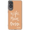 Picasee silikonový průhledný obal pro Samsung Galaxy S25 Edge 5G - Boss Mama