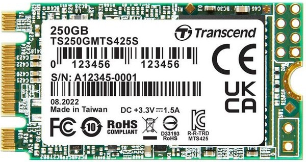 Transcend MTS425S 250GB, TS250GMTS425S