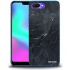 Picasee silikónový prehľadný obal pre Honor 10 - Black marble