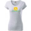 John Beer jeleň s pivom - Dámske tričko Pure - M ( Svetlosivý melír )