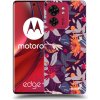 Picasee silikónový čierny obal pre Motorola Edge 40 - Purple Leaf