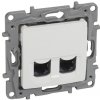 Legrand NILOÉ Zásuvka 2x RJ45 biela 7645 78
