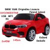 JOKO Elektrické autíčko BMW X6M XXL 2x120W, dvojmiestne, penové kolesá, kožené sedadlo, USB, červené