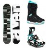 Raven Supreme black/mint snowboard + Raven Fastec FT360 black/mint viazanie + Raven Galla mint MOZ topánky - 148 cm + S (EU 35-40)