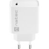 Univerzálna nabíjačka Natec RIBERA 20W 1X USB-C, biela NUC-2059