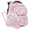 BAGMASTER Školský batoh DOPI 25 A (3-dielny set) (Malá školská súprava pre prváčku – motýle)