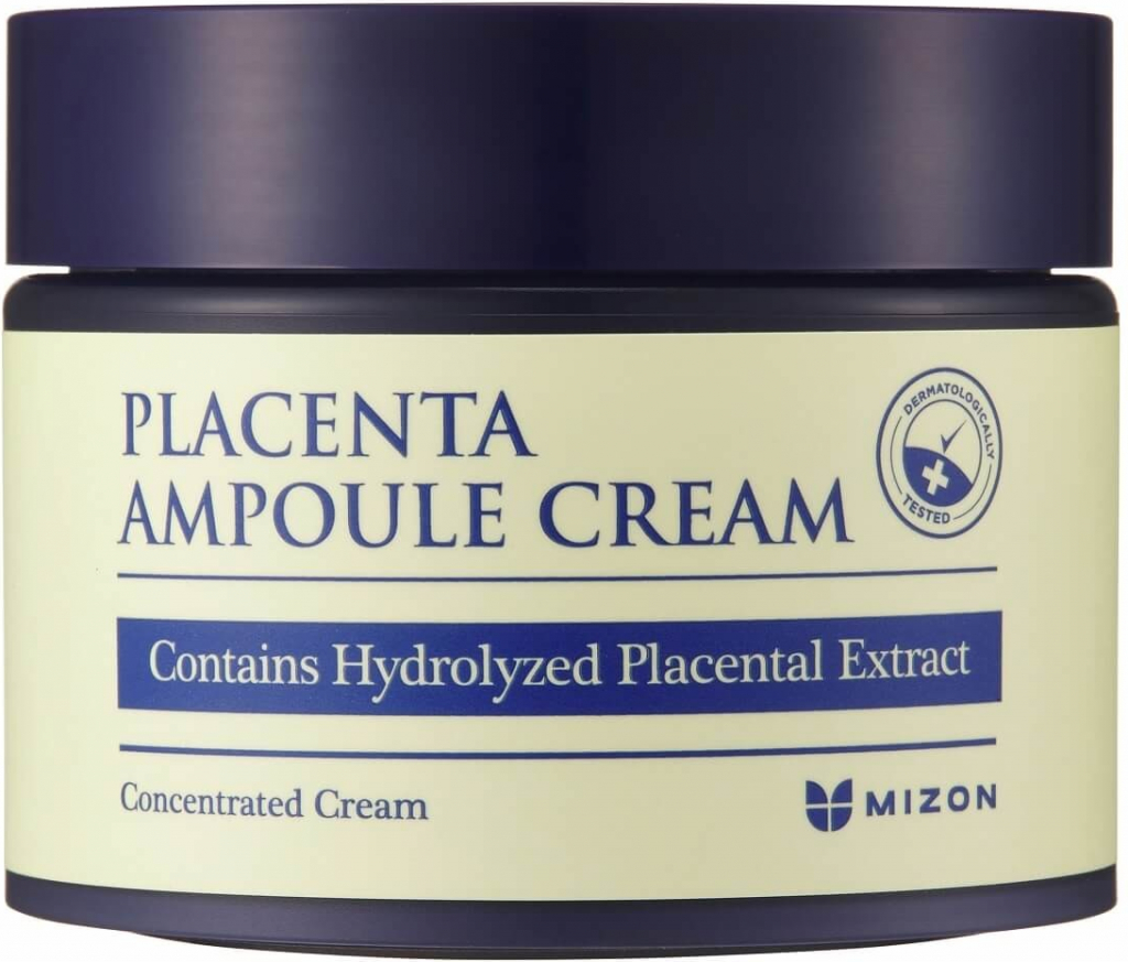 Mizon Placenta Ampoule Cream krém pre regeneráciu a obnovu pleti 1,500 mg Of Placenta Extract Contained 50 ml