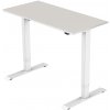 Delso Výškovo nastaviteľný stôl ADJUSTER 80 x 120 cm svetlosivá / biela