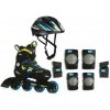 Fila J-One Boy Combo 3-Set Blue/Lime detské kolieskové korčule - S, EU 28-32, 4x, 70mm