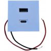 Shelly USB charger for Wall Display Stand Biely - USB porty pre stojan - SHELLY-WDS-USB-CHARGER-WHITE-1790