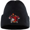 Bontis Pletená čiapka s výšivkou Hasiči Čierna
