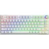 Savio Bezdrátová mechanická klávesnice PHENIX WHITE Gateron žlutá, ABS