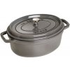 STAUB Oválny hrniec 31 cm , grafitovo sivý