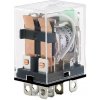 Relé JQX-13F 12 VDC, 2x kontakt 250VAC/10A s LED indikáciou