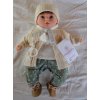 Realistické miminko - chlapeček Albín v zimním oblečku od španělské firmy Marina & Pau (Petite Winter - 40 cm)