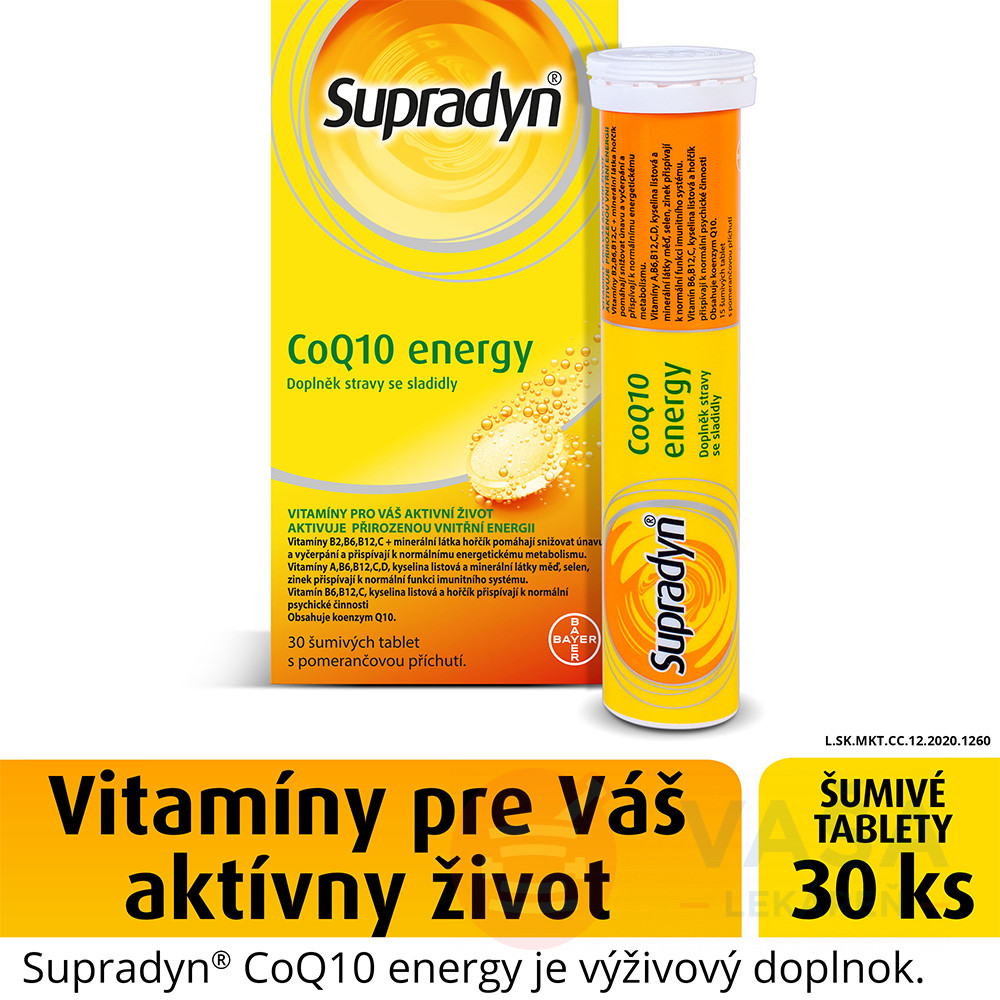 Supradyn CoQ10 Energy 30 šumivých tabliet od 12,6 € - Heureka.sk