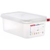 ARAVEN Gastronádoba s vekom GN 1/4, PP, Hĺbka: 65 mm, Objem: 1,8 L, hermetická