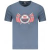 NORWAY 1963 Perfektné Pánske Tričko Krátky Rukáv Modrá Farba: Modrá, Veľkosť: 2XL