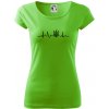 Ekg Ukrajina trojzubec - Dámske tričko Pure - 2XL ( Apple Green )