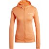 adidas Terrex Xperior Light Fleece Hooded Jacket Womens Amber Tint 12 (M)