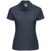 Navy Blue Polycotton Polo Russell Women's T Shirt modrá