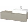 Dreja Kúpeľňová skrinka MODULE SZZ12 120 umývadlo Kube - L04 Béžová vysoký lesk / L04 Béžová vysoký lesk / Levé
