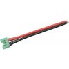 MPX Konektor pozlátený samec s káblom 14AWG 10 cm