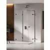 New Trendy Eventa Black Chrome sprchovací kút 80x80 cm obdĺžniková čierna lesklé/priehľadné sklo EXK-6273