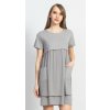 Dámska nočná košeľa pre tehotné Vienetta L Šedá