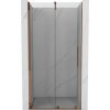 MEXEN/S - Velár posuvné sprchové dvere 110, transparent, ružové zlato 871-110-000-01-60