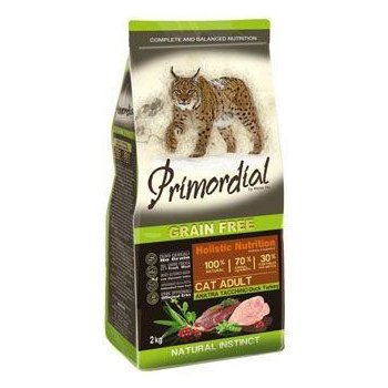 Primordial GF Cat Adult Duck & Turkey 2 kg