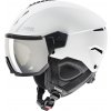 Lyžiarska prilba Uvex Instinct visor - white/black matt/mirror silver smoke (S2) 59-61 biela 2025/26