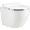 Závesné WC form&style SAMAR bez splachovacieho kruhu vč. WC dosky SWN225T