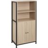 tectake 404753 príborník doncaster 60x38x125cm - industrial svetlé drevo, dub sonoma