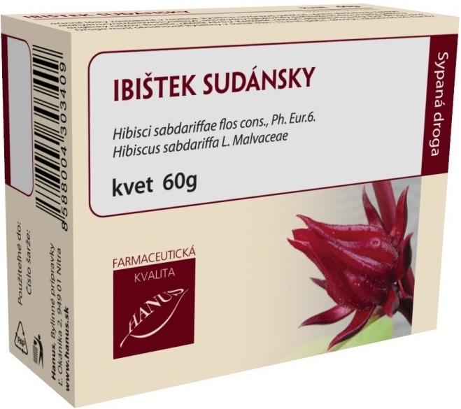 Hanus bylinné prípravky Ibištek sudánsky 60 g