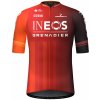 GOBIK Cyklistický dres s krátkym rukávom - ODYSSEY INEOS GRENADIERS 2024 - červená/oranžová XL